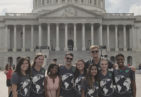 Greenheart Travelers in front of the Capitol Building in Washington D.C. during the GGLC 2017.