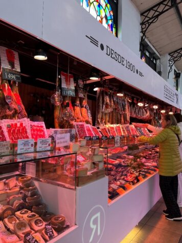 Meat market in Spain